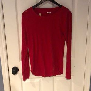 red old navy waffle flannel
